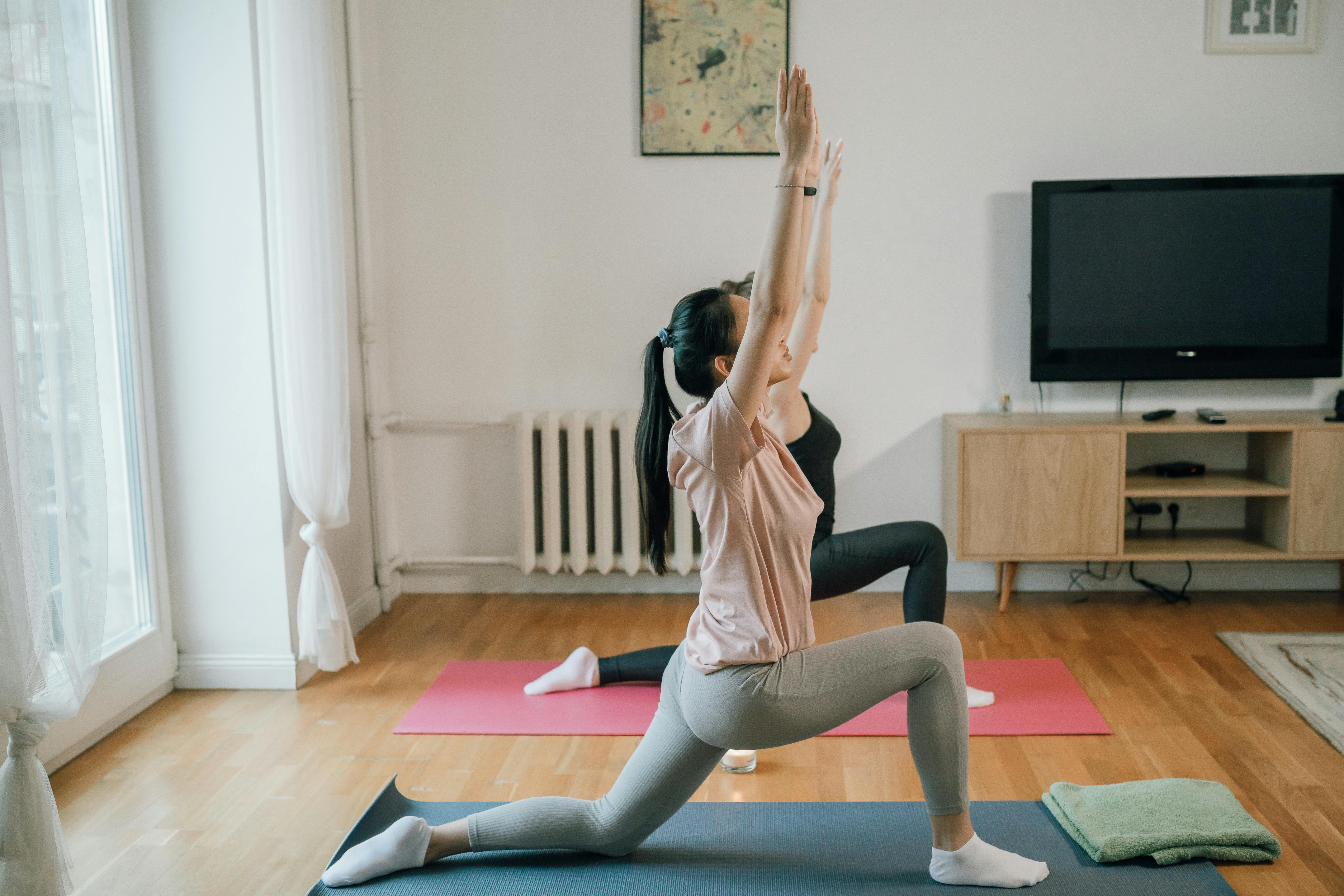Women doing a home workout | Source: Pexels